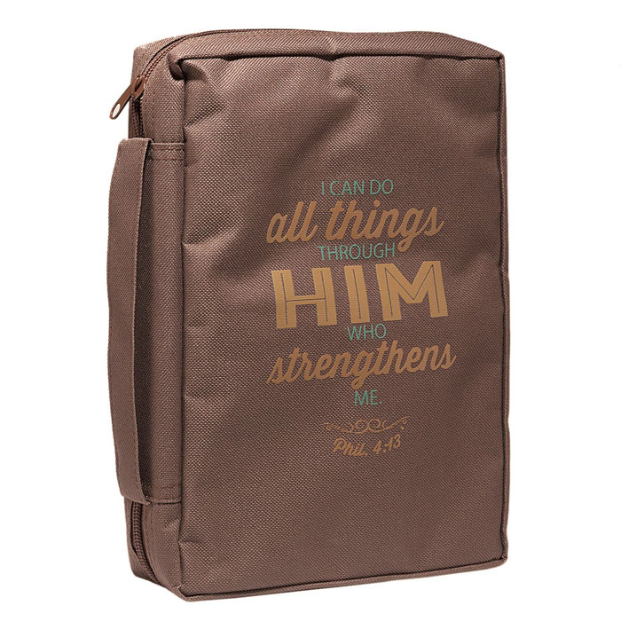Copribibbia "I can do all things" - Brown - Medium