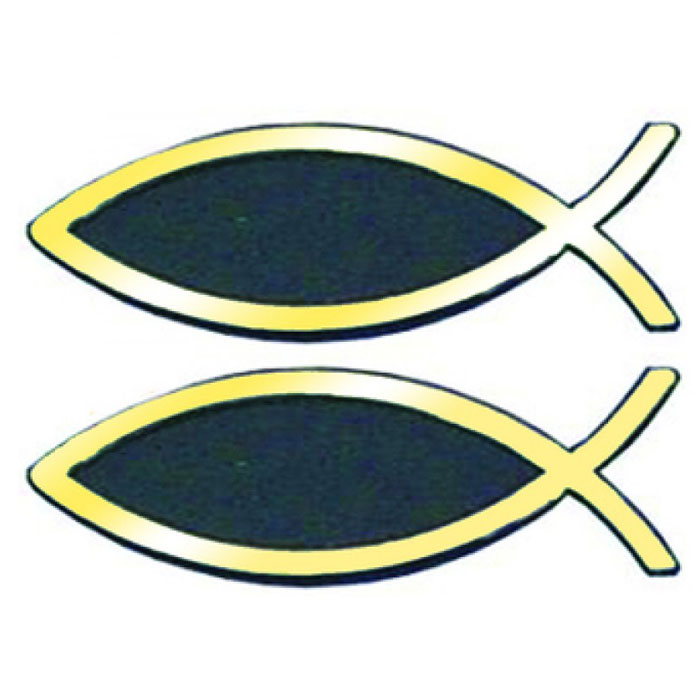 Adesivo Pesce dorato Piccolo - Set da 2
