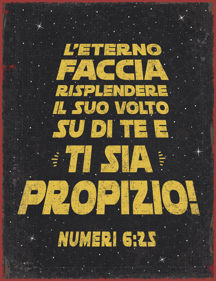 Quadro in metallo Numeri 6:25