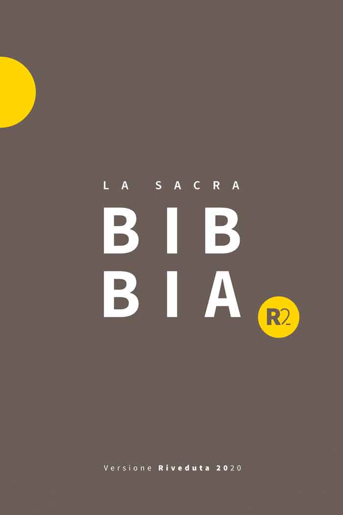 Bibbia Versione Riveduta 2020 R2 - Cartonata Grigio/Giallo
