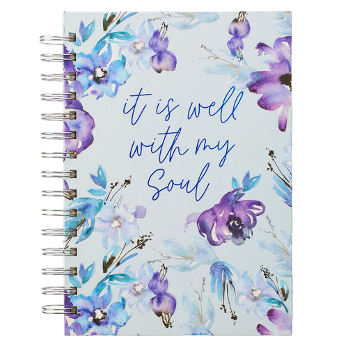 Quaderno Purple Posies It Is Well With My Soul