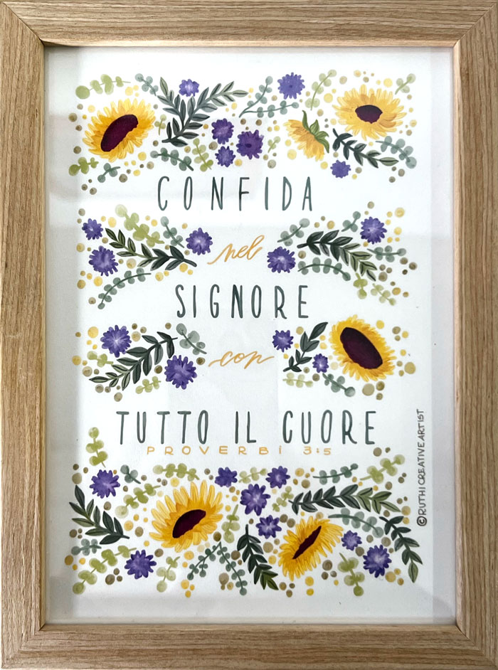 Quadretto Proverbi 3:5