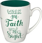 Tazza "Walk by faith, not by sight" con Giftbox