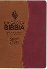Bibbia da studio Spirito e Vita in Similpelle Bicolore Marrone/Ruggine