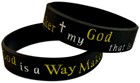 Braccialetto in silicone "God is a way maker"