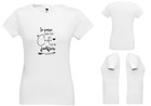 T-shirt bianca da donna "Io posso ogni cosa" - Taglia XL