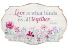 Quadro in metallo Love Fiori