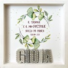 Quadro in legno bianco Salmo 23 Gioia