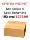 Offerta - Una scatola da 152 copie de "Il nuovo Testamento Salmi e Proverbi" al 5% di sconto
