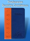 Bibbia in Rumeno tascabile in pelle Arancione e Blu - Dumitru Cornilescu