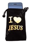 Sacchetta Porta Cellulare "I love Jesus"